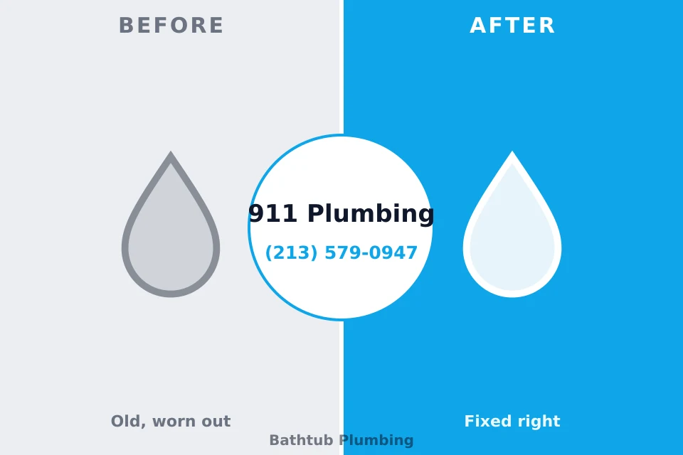 Before and after: plumbing repair South Sarasota, FL